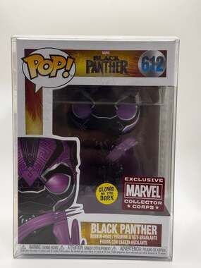 Funko Pop! Marvel Black Panther #612 Glow in the Dark Collector Corps Exclusive
